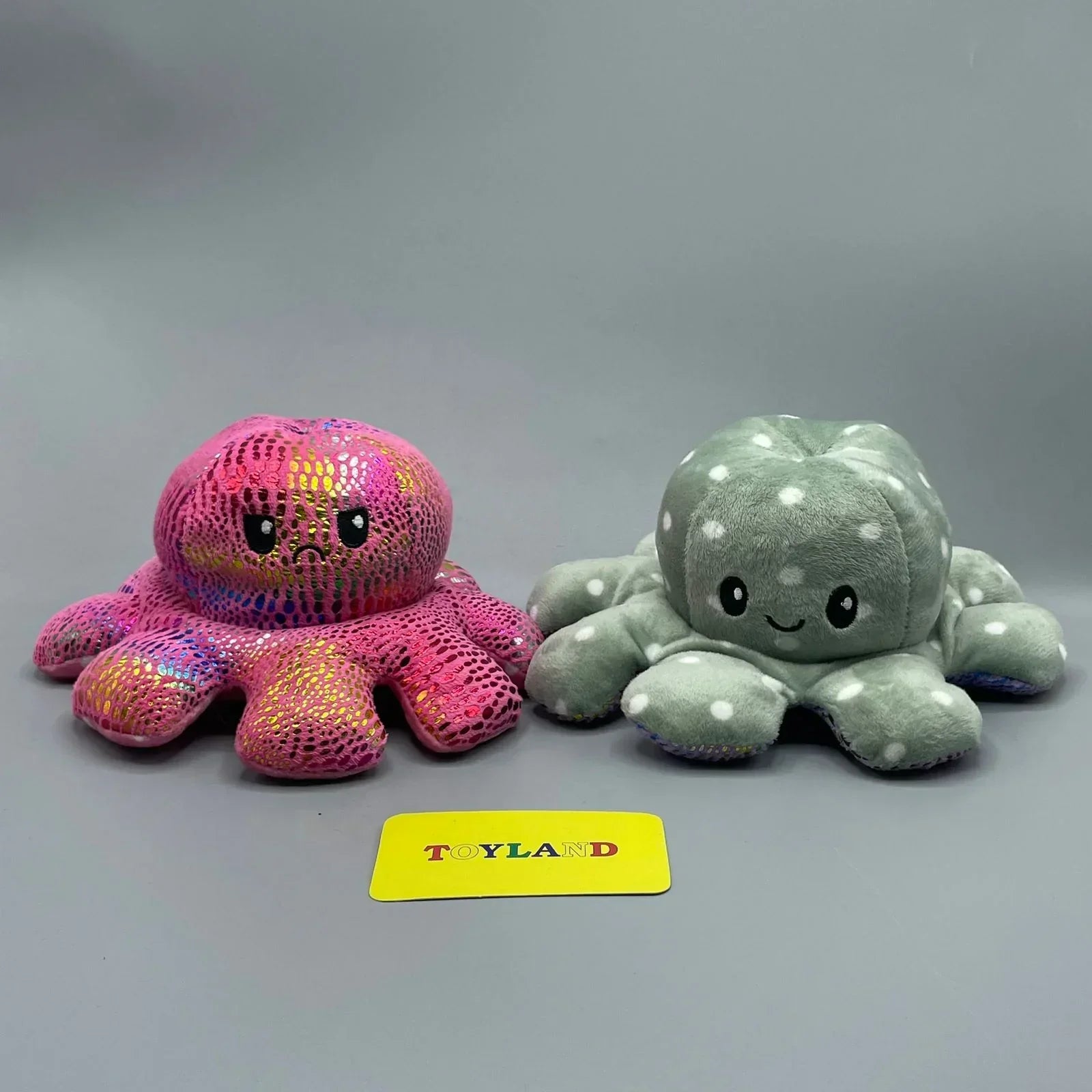 Reversible Octopus Plush Toy – Double-Sided Mood Plushie